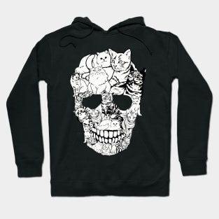 Cat Skull - Cat Skeleton Halloween Hoodie